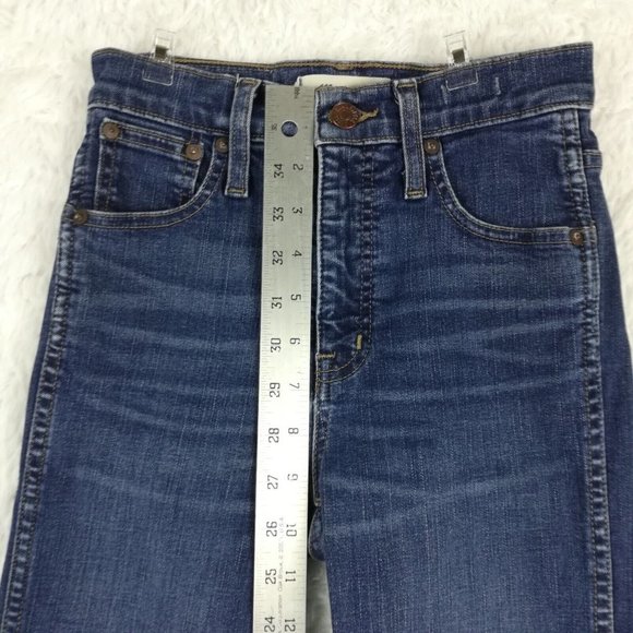 Madewell Womens Jeans 10" High Rise‎ Skinny Blue Denim Dark Wash Stretch 23 - Picture 7 of 12